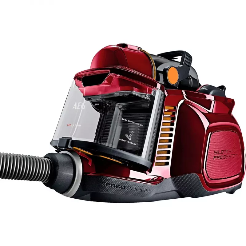 AEG LX7-2-CR-A Bekvapis cikloninis dulkių siurblys, 750 W, Chili Red/Juoda