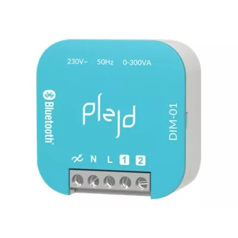Plejd DIM-01 belaidžio ryšio reguliatoriaus modulis – Bluetooth Mesh, 300VA, 230V