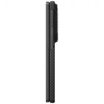 PITAKA Edge dėklas, skirtas Samsung Galaxy Z Fold8 - juoda/pilka aramido pluošto, suderinamas su MagSafe