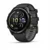 Garmin fenix 9 Pro Multisport GPS išmanusis laikrodis su inReach palydoviniu ryšiu, 47 mm anglies pilkos spalvos DLC titano korpusas, juoda/akmenų pilkos spalvos silikoninis dirželis