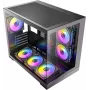 Antec CX M3 ARGB B Mini bokšto kompiuterio korpusas, grūdintas stiklas, 3x 120mm ARGB ventiliatoriai, microATX