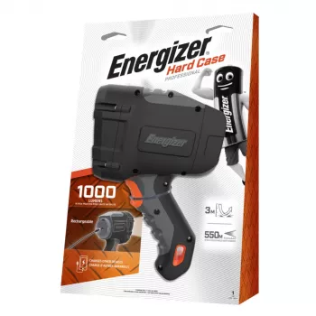 Energizer įkraunamas 1000 liumenų prožektorius su kietu dėklu