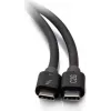 C2G 2,5 pėdų Thunderbolt 4 USB-C laidas - 40Gbps, 100W PD, 8K, juodos spalvos