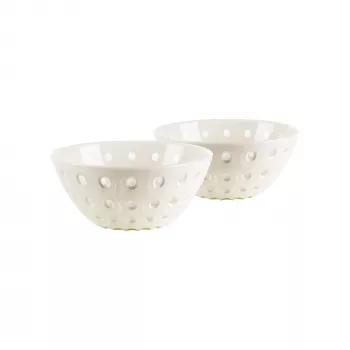 Guzzini Le Murrine 2 dublių rinkinys 12 cm perlamutrinis/baltas/perlamutrinis