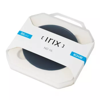 Irix Edge ND16 neutralaus tankio filtras 86mm - 4 pakopų šviesos mažinimas, daugiasluoksnė danga, plonas aliuminio rėmelis