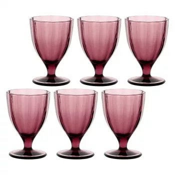 ROSE&TULIPANI 6 vnt. Amami stiklinių komplektas - violetinės, 300 ml