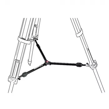 Manfrotto 537SPRB vidutinio lygio skirstytuvas trikojo kojoms, aliumininis, juodas