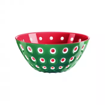Guzzini Le Murrine patiekimo dubuo 25 cm smaragdo žalios/baltos/raudonos spalvos