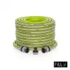 NO NAME Kiuma Lime 1/2 inch 20m sodo žarna - 5 sluoksnių PVC, NTS Anti-Torsion, 20 bar sprogimo slėgis, atspari UV ir dumbliams, be ftalatų