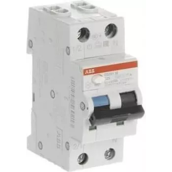 ABB 2CSR275180R0165 RCBO 1P+N 16A C kreivė 30mA AC tipas 6kA 2 moduliai DS201