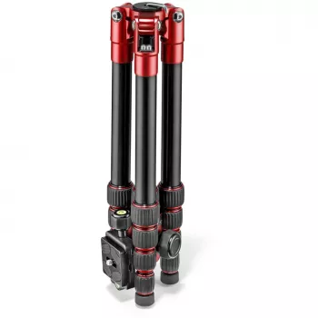 Manfrotto Element Traveller 5 sekcijų aliumininis trikojis su rutuline galvute, raudonas
