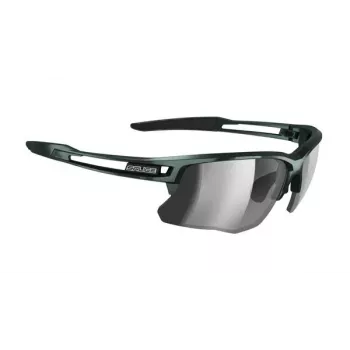 Salice 031RW Green/RW Silver dviračių akiniai su atsarginiu skaidriu lęšiu
