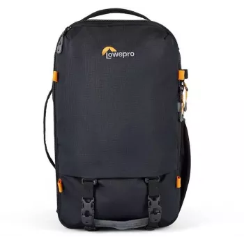 Lowepro Trekker LT BP 150 AW foto kuprinė, juoda, 20L, perdirbto audinio, galinė prieiga, AW dangtelis, skyriai nešiojamam kompiuteriui ir planšetei, trikojo tvirtinimas