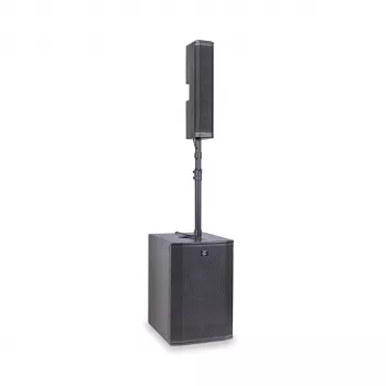 Soundsation Livemaker 12 PRO aktyvi nešiojama PA sistema su 8 kanalų maišytuvu, 300W RMS, Bluetooth, USB/SD grotuvu, 2x 12 inch garsiakalbiais