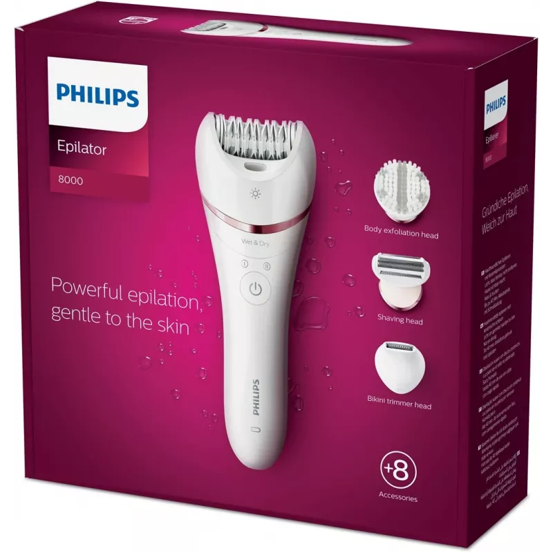 Philips 8000 Series Epiliatorius BRE735/00 šlapiam ir sausam naudojimui