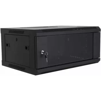 DSIT DS6404 4U sieninis serverio spintelis su stiklo durimis, 600x450x280 mm, juodas