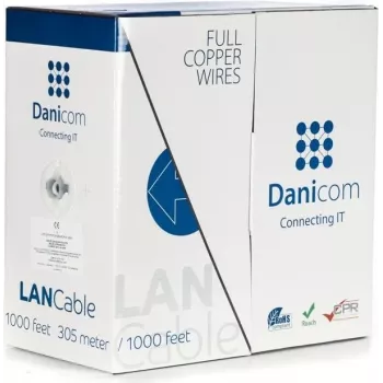DSIT DANICOM CAT6 UTP 305 m PVC (Fca) varinis tinklo kabelis