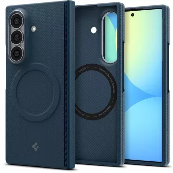 Spigen AirSkin Aramid MagSafe dėklas, skirtas Samsung Galaxy Z Fold 8 Ultra - tamsiai mėlynas