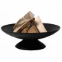 Fire Bowl L ketaus lauko židinys, 60 cm skersmens, medienai ir anglims, juodas