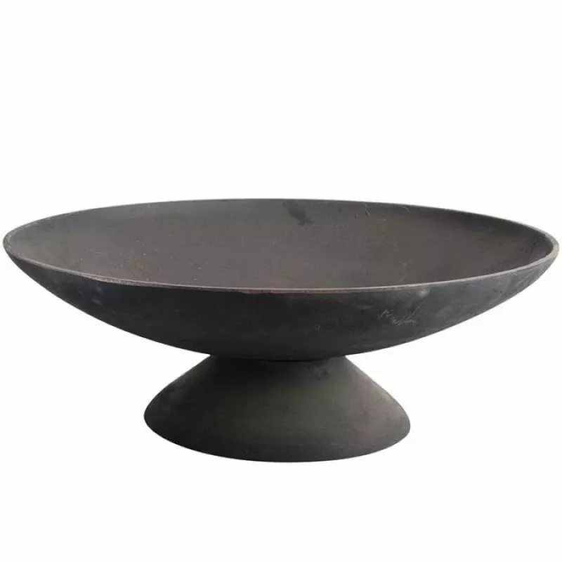 Fire Bowl L ketaus lauko židinys, 60 cm skersmens, medienai ir anglims, juodas