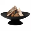 Fire Bowl L ketaus lauko židinys, 60 cm skersmens, medienai ir anglims, juodas