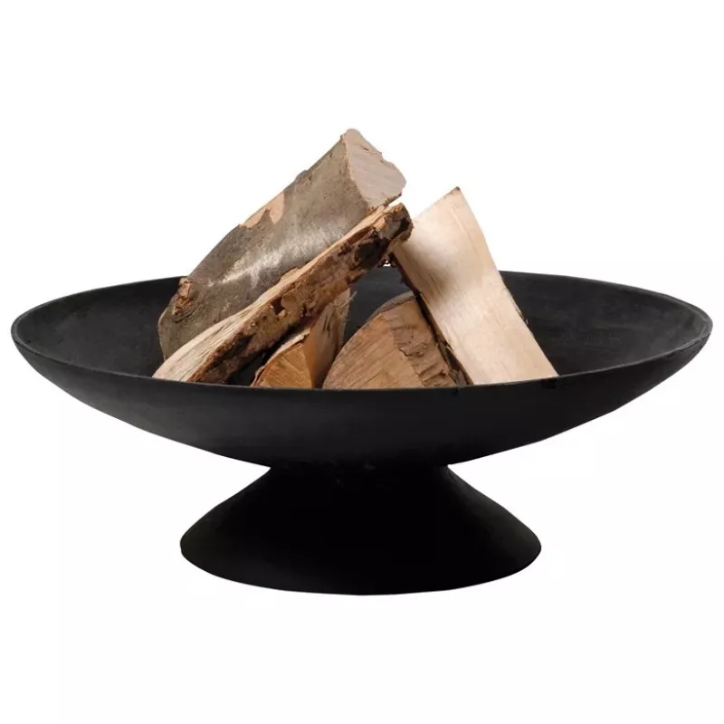 Fire Bowl L ketaus lauko židinys, 60 cm skersmens, medienai ir anglims, juodas