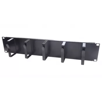DS-IT 19 inch kabelių valdymo plokštė, metalinė - 2U (DS-1904-2U)