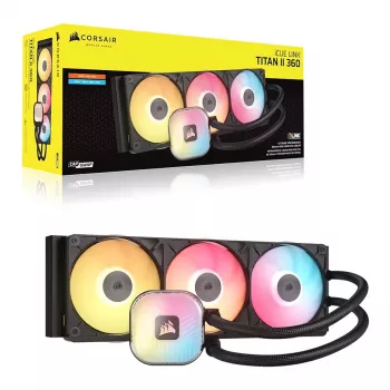 CORSAIR iCUE LINK TITAN II 360 RX RGB juodas skystas CPU aušintuvas