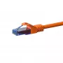 DSIT CAT6a U/UTP 100% Vario Ethernet Patch Laidas 0,15 m Oranžinis