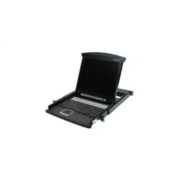IOGEAR GCL1800 17 inch LCD KVM kombinuota konsolė - 8 prievadų VGA USB PS/2, 1U stelažinė