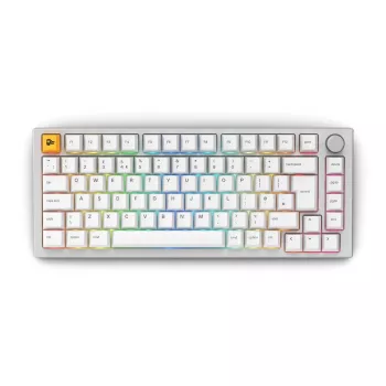 Glorious GMMK Pro mechaninė klaviatūra, 75% iš anksto surinkta, ISO UK išdėstymas, balta