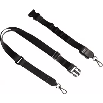 OtterBox 2-in-1 Crossbody Strap su Lanyard laikikliu - juoda