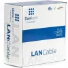 DSIT DANICOM CAT6A UTP 50m lauko kieto laidininko PE kabelis (Fca) - juoda