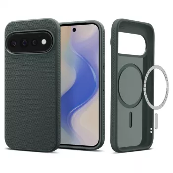 SPIGEN Liquid Air Mag MagSafe dėklas, skirtas Google Pixel 11 Pro - Abyss Green