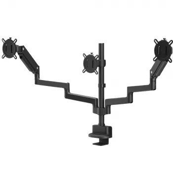 One For All DM4310 vientisas trigubas monitoriaus laikiklis stalo tvirtinimui 13-35 inch ekranams, 10 kg vienai rankai, juodas