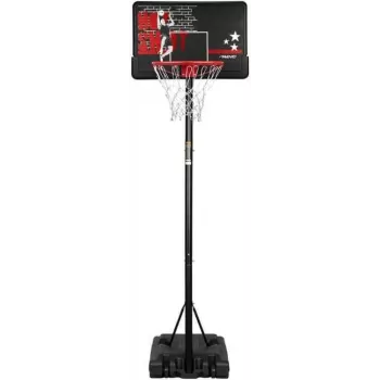 BASKETBALL STAND HOT SHOT - Nešiojamas krepšinio stovas, reguliuojamas aukštis 165-220 cm, 75x50 cm polikarbonato skydas, plieninis lankas, pripildomas pagrindas, lauko