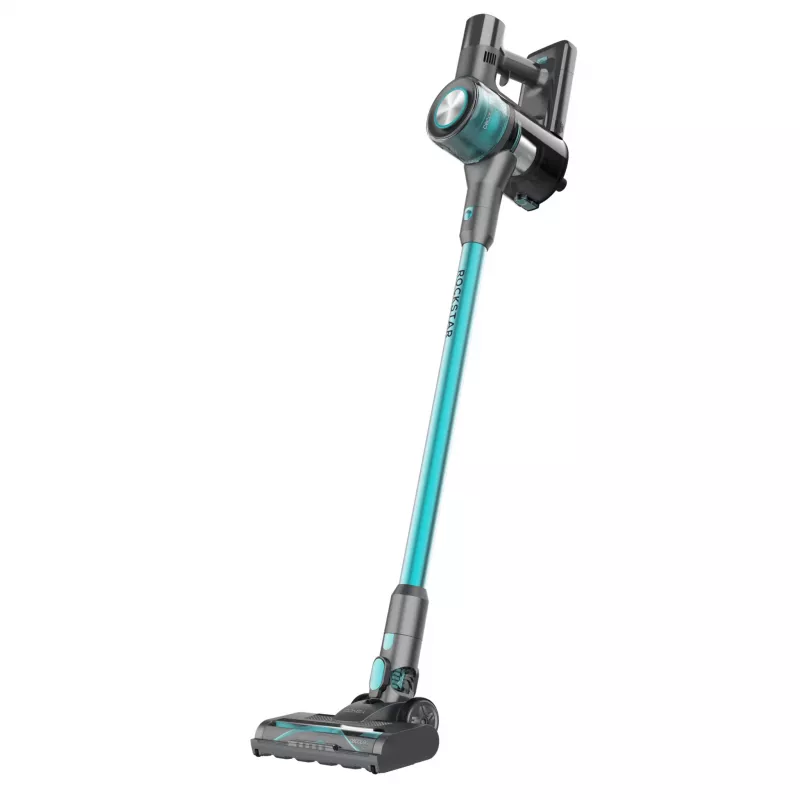 Cecotec Conga Rockstar P50 belaidis 3-in-1 lazdelinis dulkių siurblys, 24 kPa įsiurbimo galia, 65 min veikimo laikas, bešepetėlis variklis, LED ekranas, juoda/turquoise