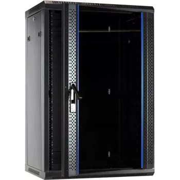 DSIT 18U sieninis serverių spintos su stiklinėmis durimis 600x450x900 mm (DS6418)