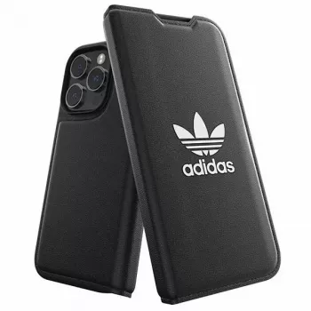 Adidas Originals Basic Booklet dėklas, skirtas iPhone 14 Pro, juodos ir baltos spalvos