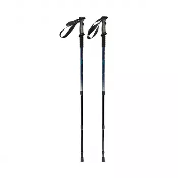 CMP Bern žygio lazdos 3 sekcijų aliuminio 7075 juoda/mėlyna 65-135 cm