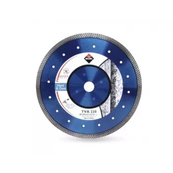 RUBI DIAMOND BLADE TVA 115 SUPERPRO - 115 mm ištisinio krašto deimantinis diskas porcelianui, keramikai, granitui, marmurui, šlapiam/sausam pjovimui