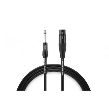 Warm Audio Premium Series XLR moteriškas į 6,35 mm TRS vyriškas laidas 0,9 m juodas