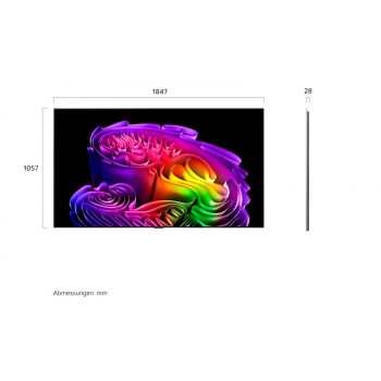 LG OLED83G67LW 83 inch OLED evo Gallery Edition 4K išmanusis televizorius su α9 Gen5 AI procesoriumi, 120Hz, Dolby Vision IQ, Dolby Atmos, webOS 22, G-Sync/FreeSync, sieninis laikiklis komplekte