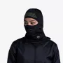 BUFF DryFlx Pro balaklava - juoda, besiūlė 4 krypčių tampri, šiluminė, atšvaitinė