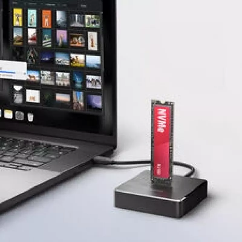 AXAGON ADSA-M2C11 USB-C 10Gbps stotelė vienam M.2 NVMe arba SATA SSD