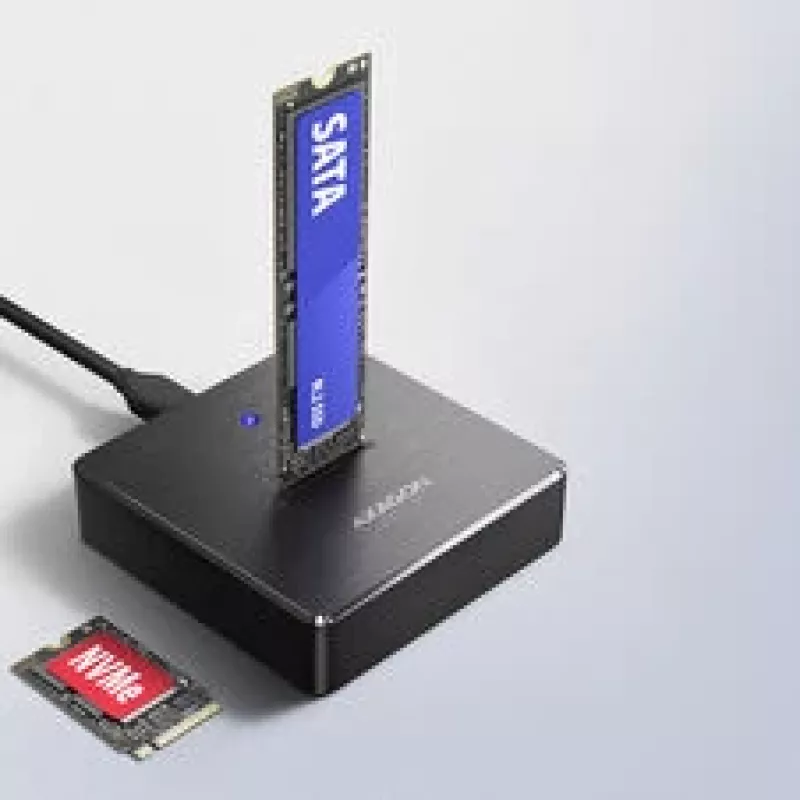AXAGON ADSA-M2C11 USB-C 10Gbps stotelė vienam M.2 NVMe arba SATA SSD