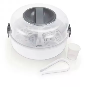Alecto BW-04 mikrobangų krosnelės buteliukų sterilizatorius baltas