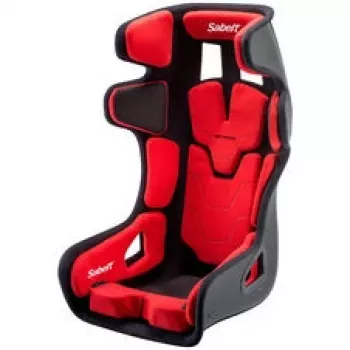 Sabelt GT PAD XL lenktyninė sėdynė, stiklo pluošto kevalas, FIA patvirtinta, modulinė - juoda/raudona