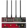 Opengear OM1304-4E 4 prievadų RS232 serijinis modulis su 4 prievadų Gigabit Ethernet jungikliu, programiškai parenkamas X1/X2 kontaktų išdėstymas
