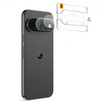 Spigen Optik Pro Glas.tR EZ Fit fotoaparato apsauga 2 vnt., skirta Google Pixel 11 Pro - skaidri